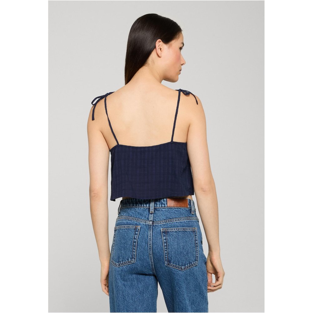 Urban Classics - Light Cotton Crop top - Dunkelblau